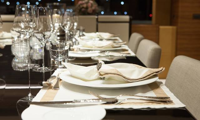 Fan Too yacht Grand Dining for Twelve