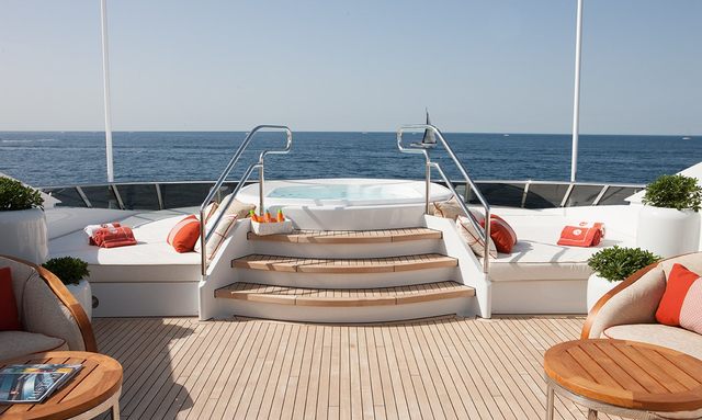 Fan Too yacht Sun Deck Retreat