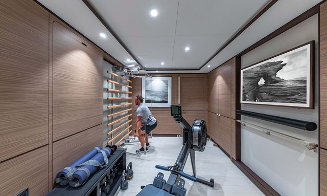 Sea Eagle yacht Concealed Gym Area