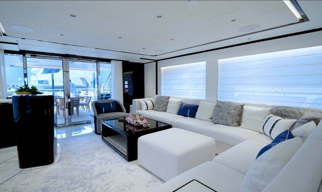 Majesty 120/05 yacht Spacious Interior Design