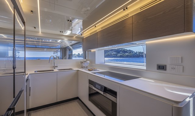 Soleil yacht Upper Deck Galley