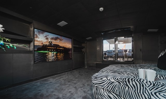 Aquila yacht Dedicated Cinema