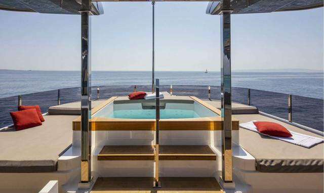 TMR yacht Multi-deck outdoor living layout