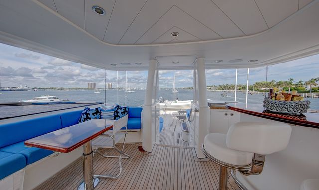 Libertas yacht Expansive Aft Deck