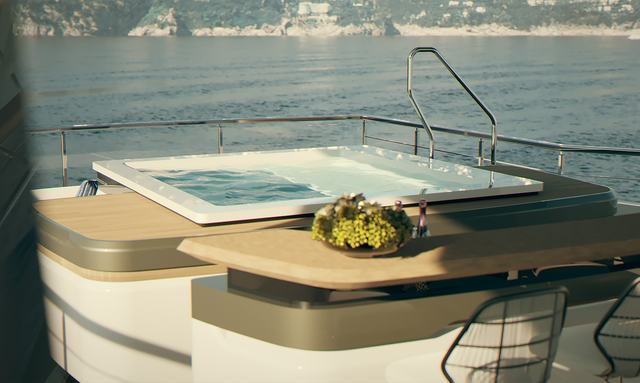 Andala yacht Second Pool on Sundeck