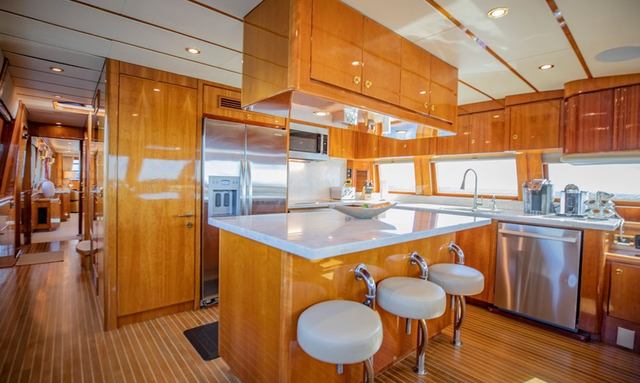 Fly Boys yacht Family-Style Galley