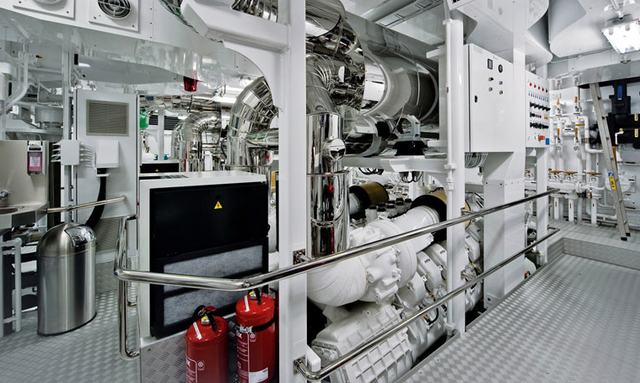 Trident yacht Soundproof Engine Room