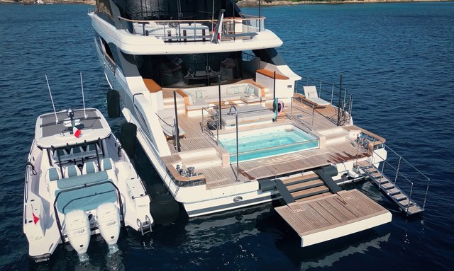 Oreos yacht Innovative Aft Deck