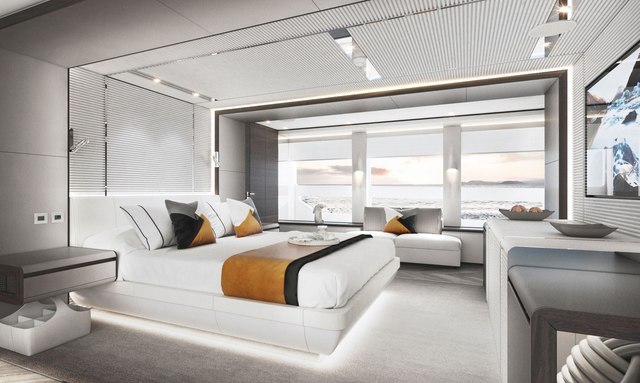 ALP yacht Full-beam Master Stateroom