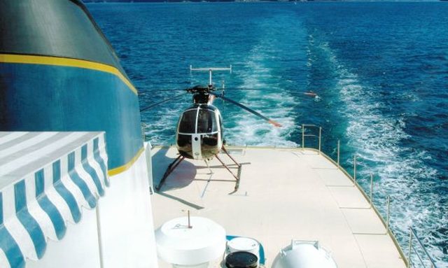 Beauport yacht Helipad on Deck