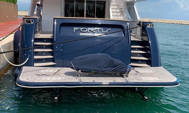 Fortis yacht Innovative Tender Garage