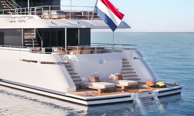 Martinique / 10 yacht Extended swim platform with Z-lift stairs (20m² / 215ft²)