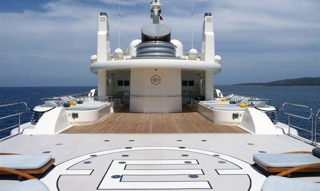 Ecstasea yacht Dual-Purpose Sun Deck Helipad