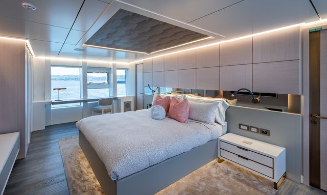 Orpheus yacht Upper deck suite with private terrace