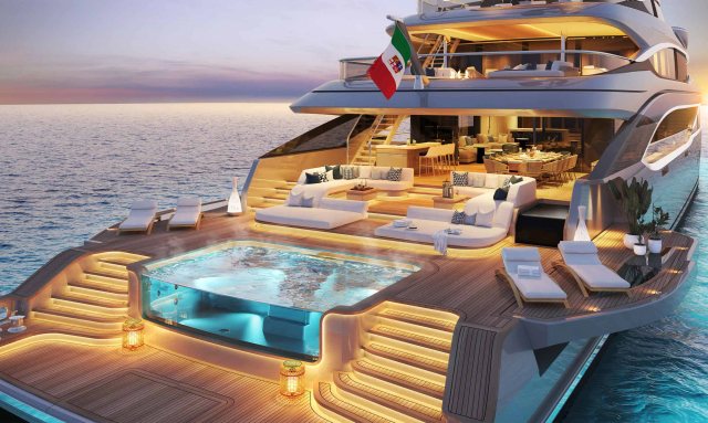 Iryna yacht Oasis Deck® Concept