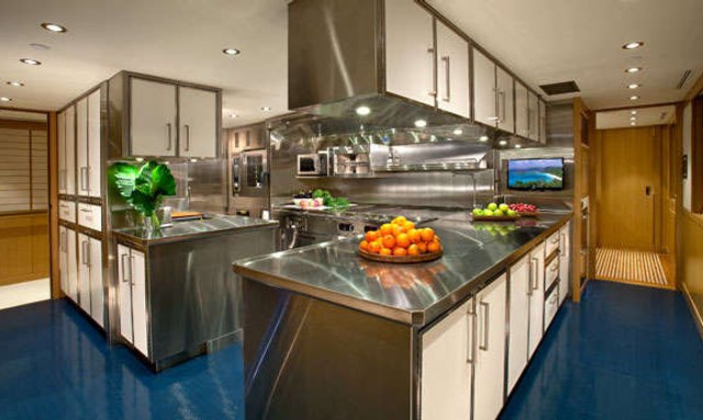 Annastar yacht Smart Galley Design