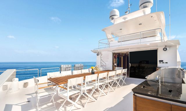 Ocean Lily yacht Upper Deck Aft Design