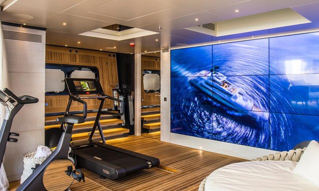 Severin's yacht Video Wall Gymnasium