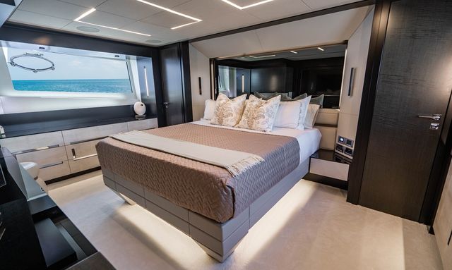 One Spin 3 yacht Master Stateroom