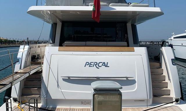 Percal yacht Hydraulic Swim Platform