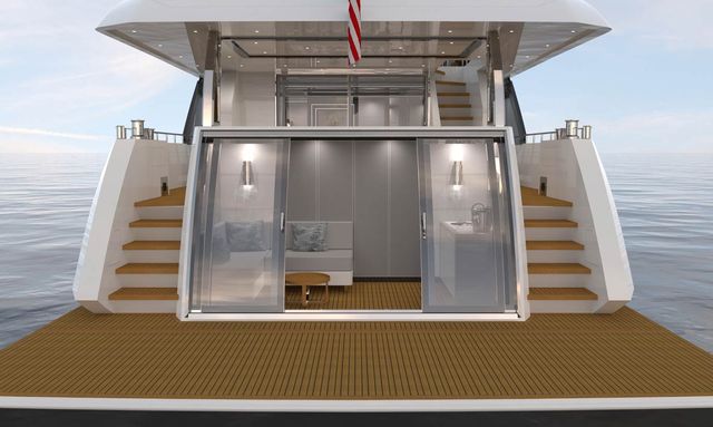 South C'S yacht Glass-Enclosed Beach Club