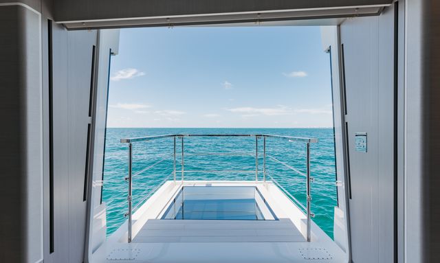 Lady K yacht Private Owner's Balcony