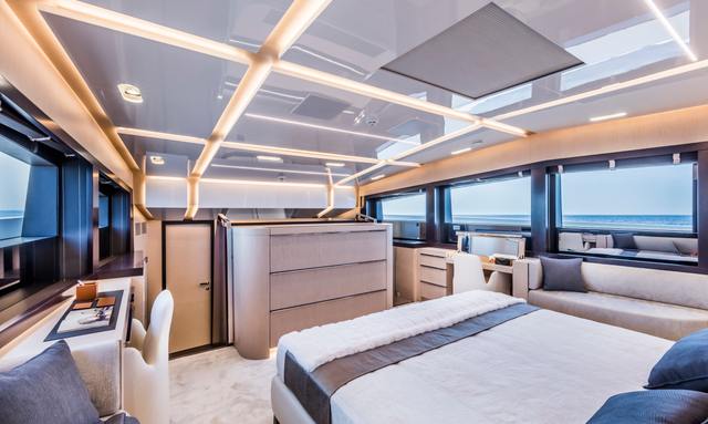 Back 9 And a Half yacht Two-Level Owner Suite