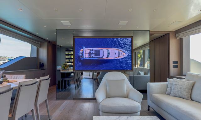 Judy yacht Beam-Wide Main Saloon Views