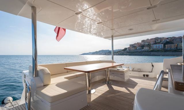 Trinidad yacht Entertainment-Ready Cockpit Bar