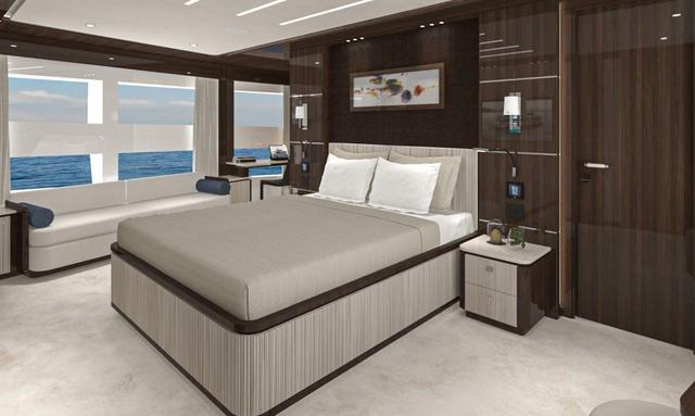 Lazzara UHV 100/01 yacht Main Deck Owner’s Suite