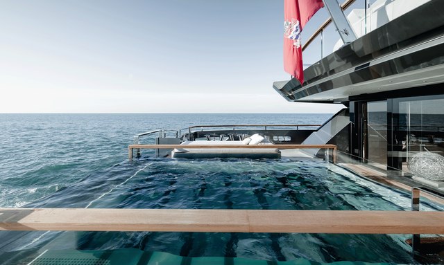 Attila yacht Glass Bottomed Inifinity Pool