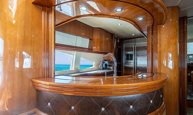 Elizee yacht Galley that Disappears