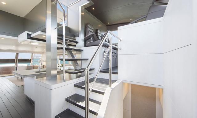 Nicostasia yacht Floating Steel Staircase