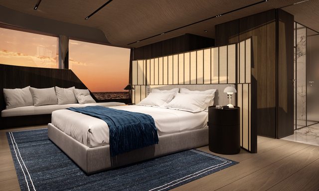 Gordonia I yacht Forward-Facing Owner’s Suite