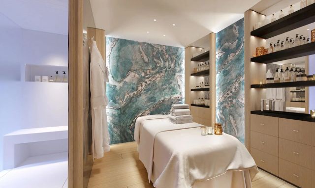 Dyna R yacht Blue Marble Massage Room