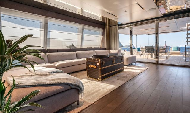 On yacht Italian Styling