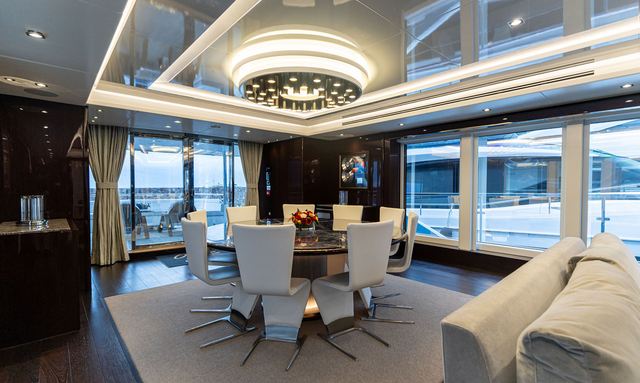 Out of the Blue yacht Designer-Led Interior Finish