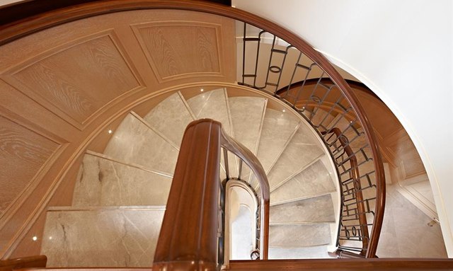 Fabulous Character yacht Marble Staircase