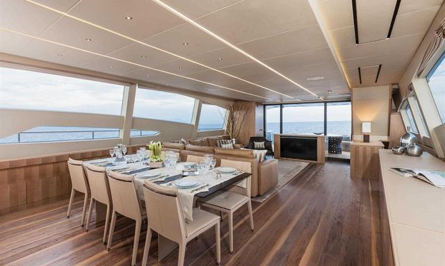 Aldebaran III yacht Open-Air Saloon Concept