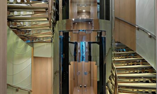 Stella Maris yacht Innovative Glass Elevator