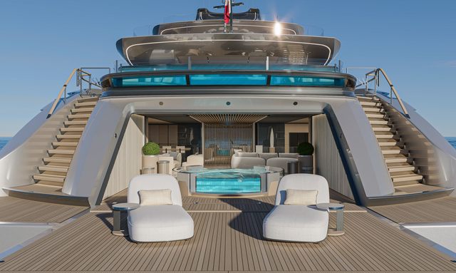 Poseidon 86M yacht Beach Club to Wellness Suite