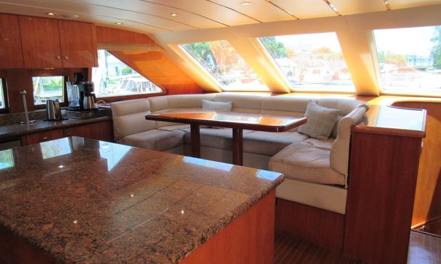 Sanctuary yacht Inviting Country Kitchen Galley