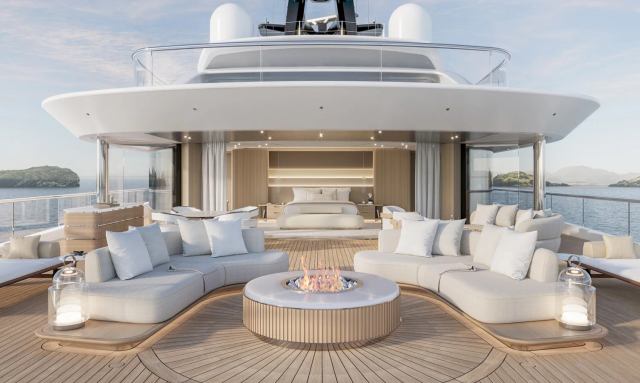 Project Spyder yacht Owner's Suite & Private Terrace