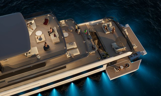 X145 Global / 01 yacht Beach Club With Fantastic Width