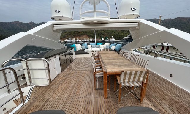Serendipity yacht Spacious Sun Deck