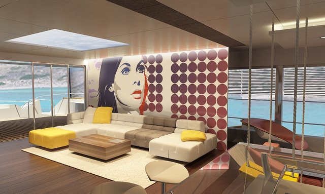 joyMe yacht Pop Art Interior