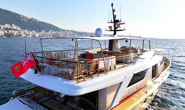 Lady Alina yacht Full-Beam Flybridge Lounge