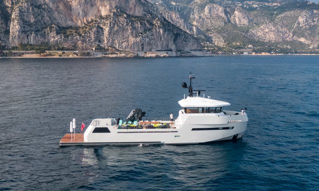 Roe Shadow yacht 75sqm Open Utility Deck