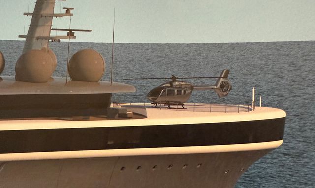 Nausicaä yacht Helipad with Forward Access