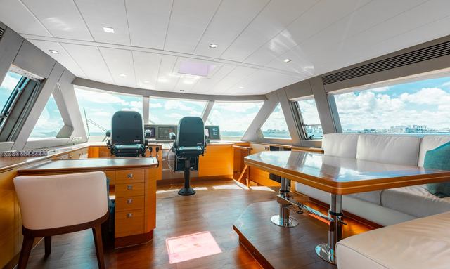 The Seven D's yacht Flexible Sky Lounge Layout